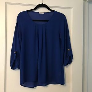 3/4 Sleeve Sheer Top